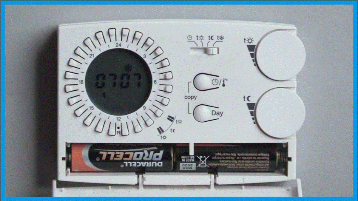Cronotermostato: collocazione